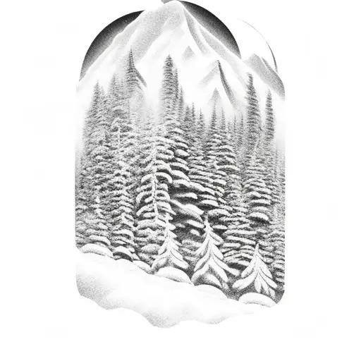 Mountain Scene With Water