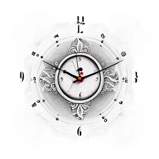Clock With Writing