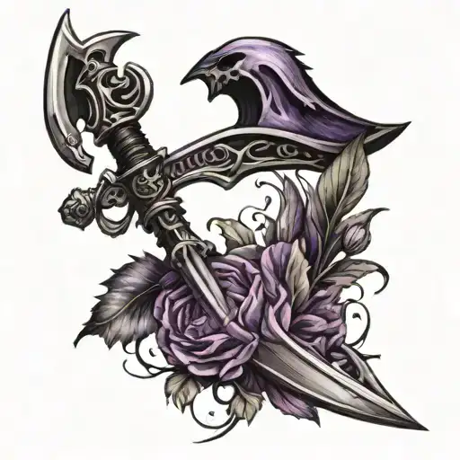 Purple And Black Scythe