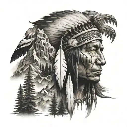 Mountains Forest Native American