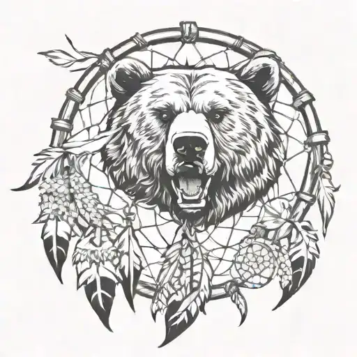 Bear Claw Dream Catcher Entangled