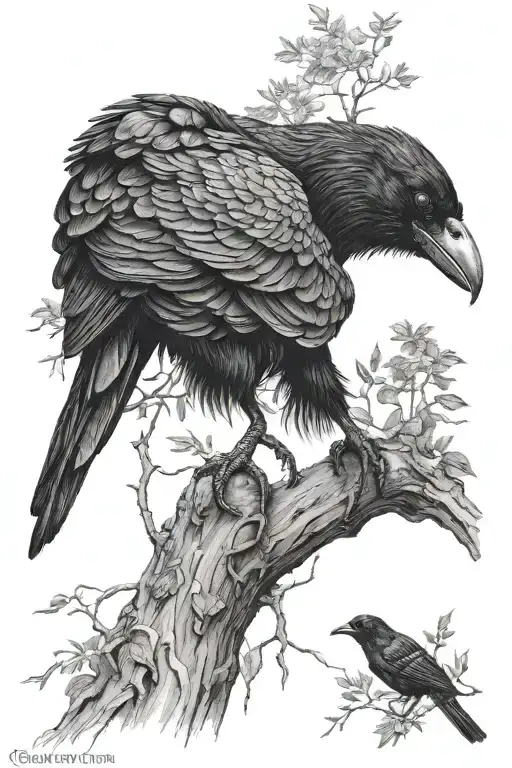 Crow And Tree
