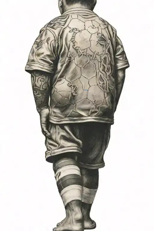 Child From Behind With Football