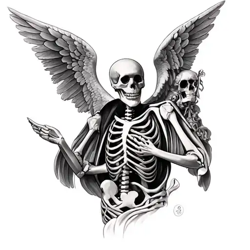 Skeleton Angel Looking At Frenre