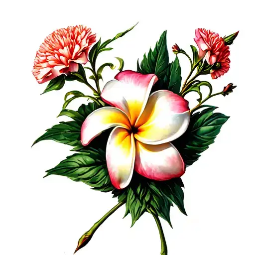 Carnation And Plumeria Death Spear Going All