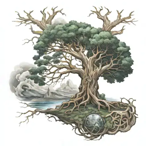 Yggdrasil With 9 Realms