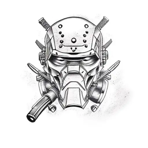 Iron Samurai With Ak 47