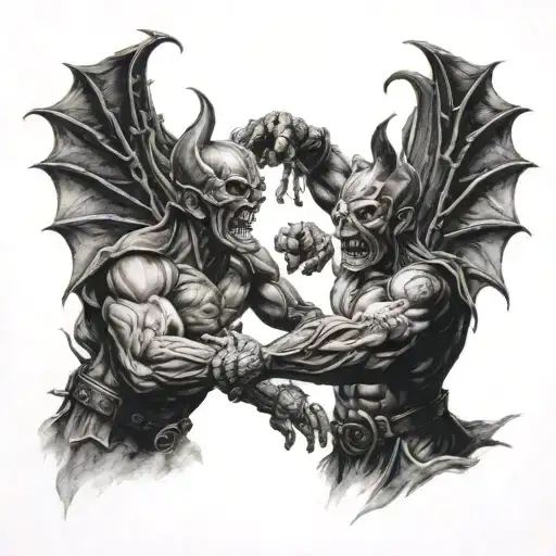 Evil Fighting Represented