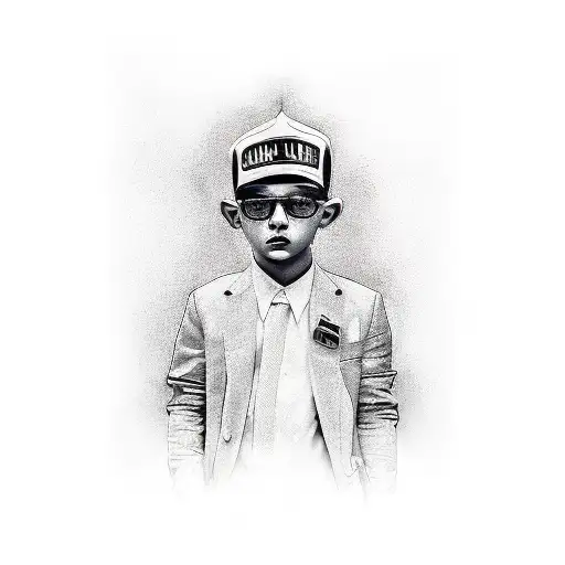 A Gangsta Kid And A Big City With Scylines