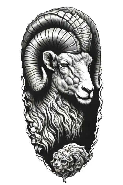 Ram Tatoo Half Sleeve