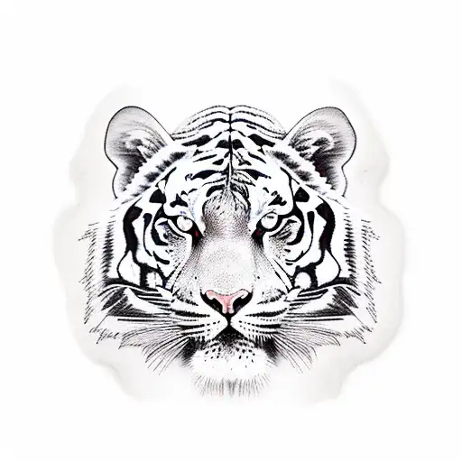 Warrior Woman And Fierce Tiger