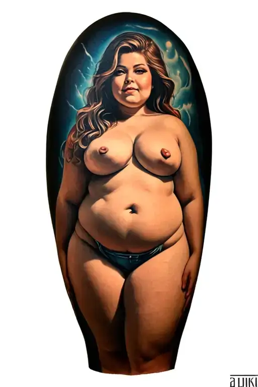 Chubby Nude Frontal Girl