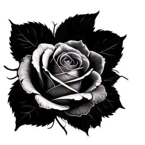 Rose Black And Grey