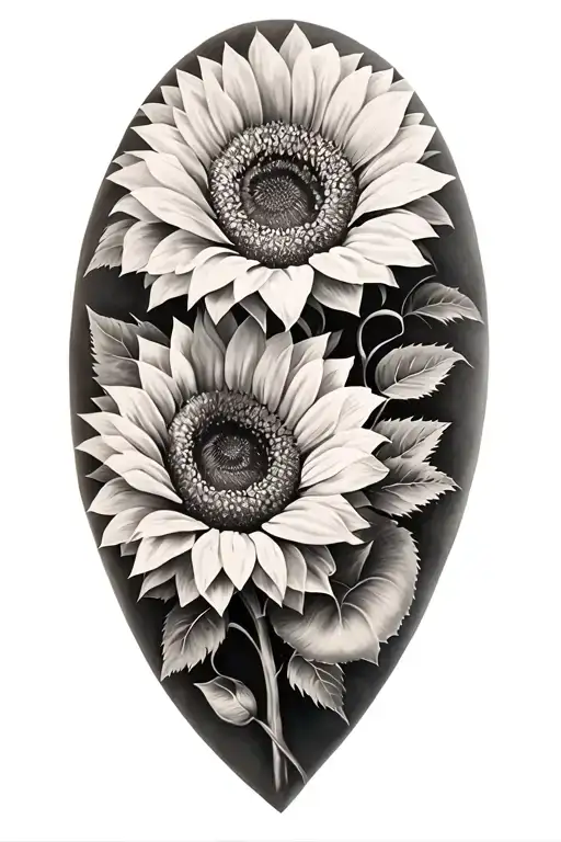 Sunflowers And Roses