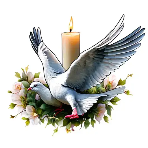 Dove With Candle