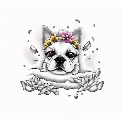 Dog Spleeping In Nature