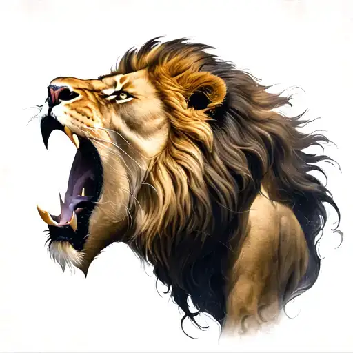 Lion Roaring