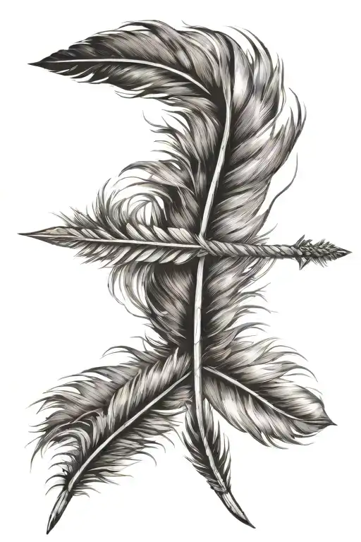 Arrows And Feather Feather Feather