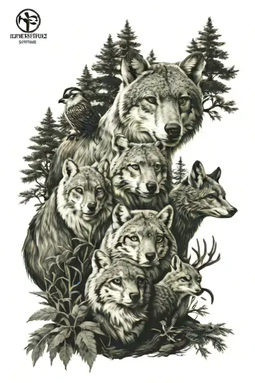 Family Forest Animal