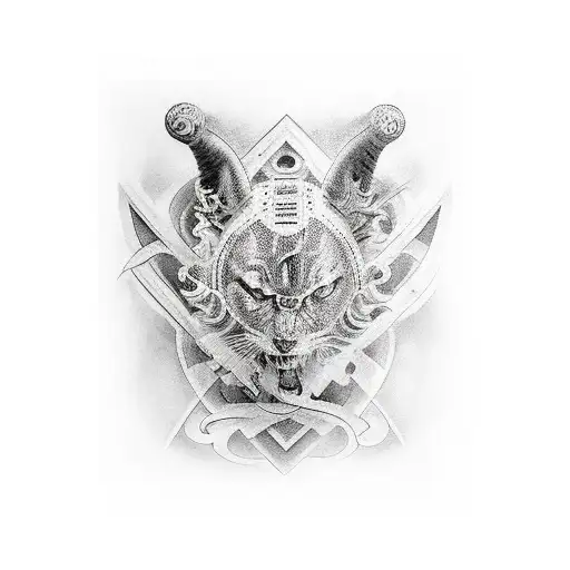 Roman Tattoo Classic Art Black And White Sleeve Arm