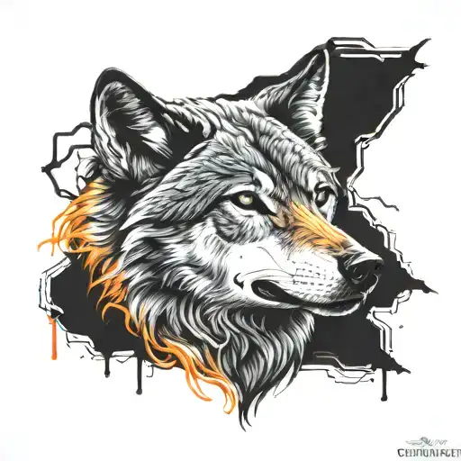 Wolf Neon Lights