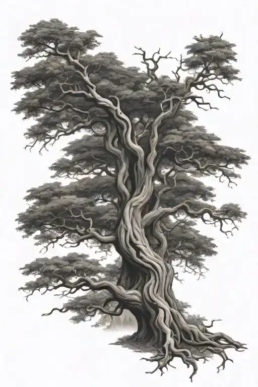 Large Twisting Tree Intertwined