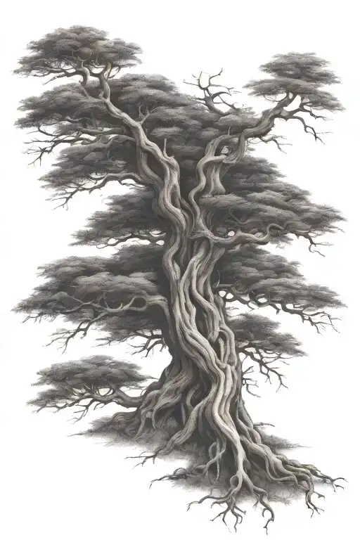 Large Twisting Tree Intertwined