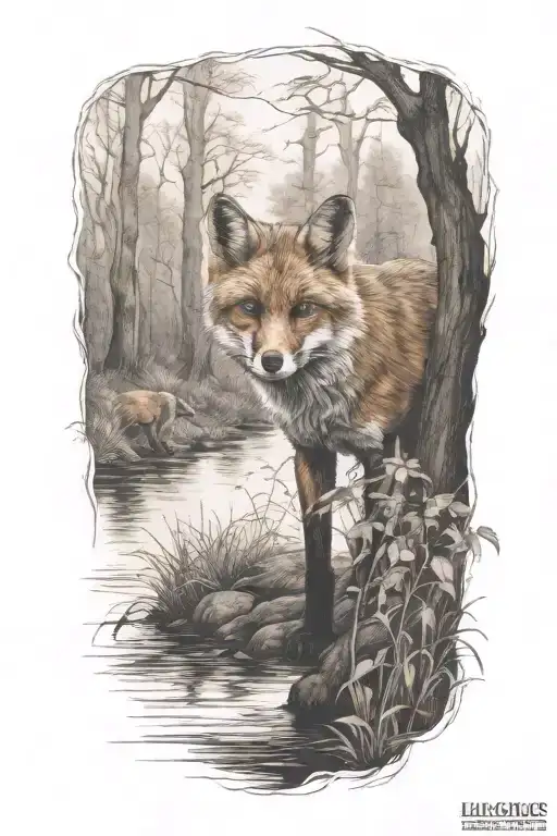 Fox Stalking Their Prey