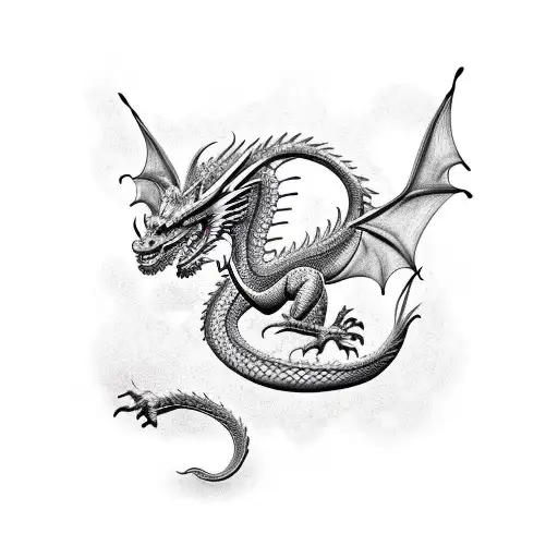 Dragon With Intricate Scales