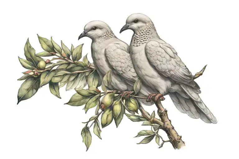 Dove With Olive Branch