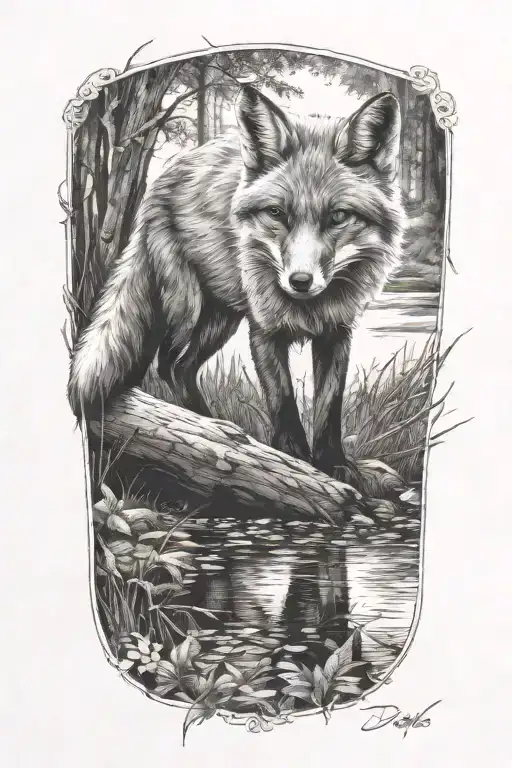 Fox In Woods