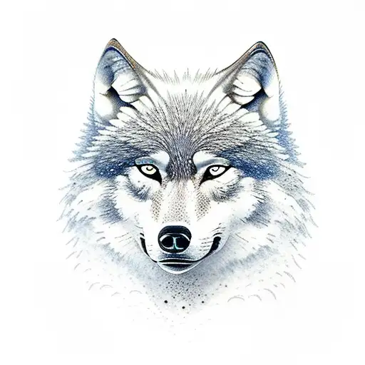 Wolf Forest Moon Mountain