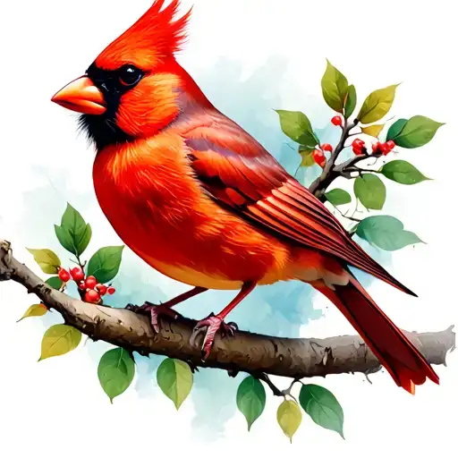 Cardinal Bird Memory Grandpa