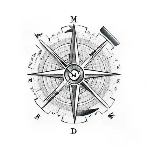 Map Plane Compass
