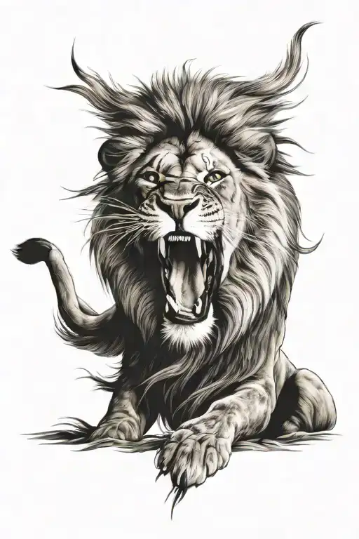 Lion Roaring