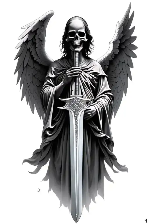Angel Of Death With Sword