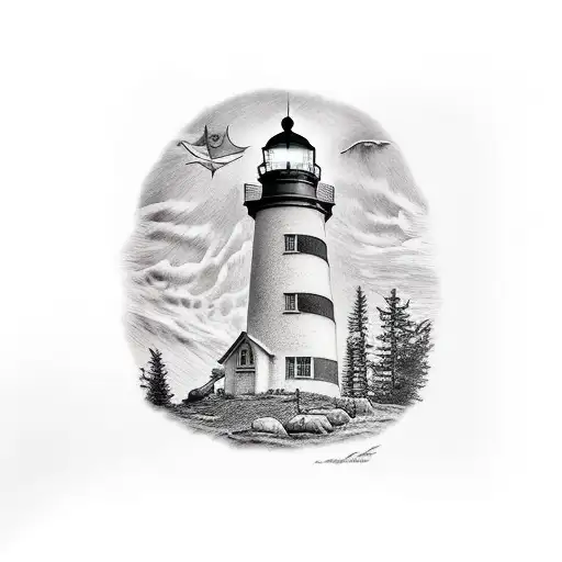 Nova Scotia Lighthouse Add Munit Haec Et Altera Vincit