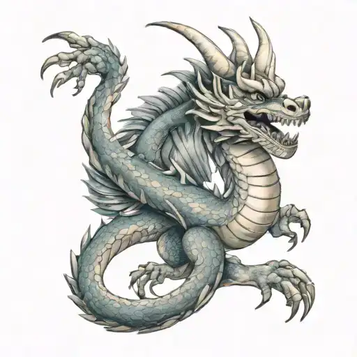 Mexican Dragon Coiled