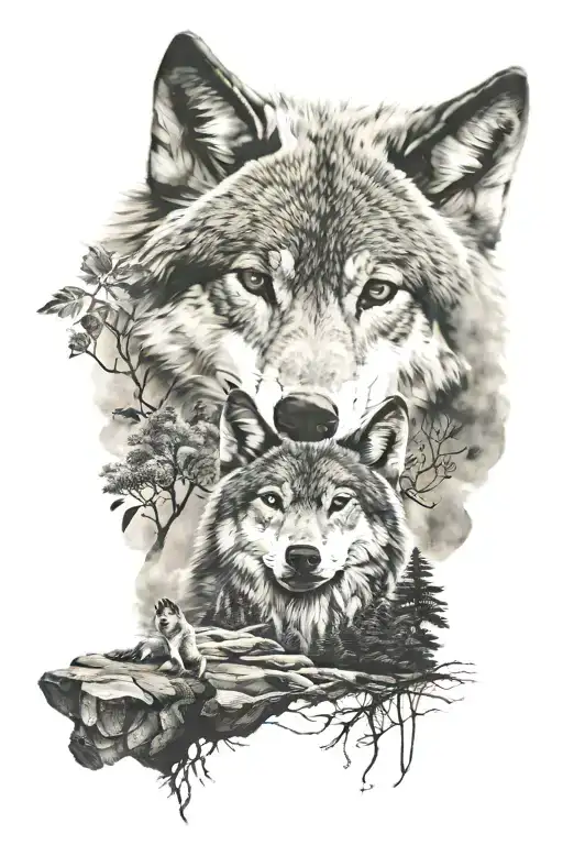 Wolf And Nature