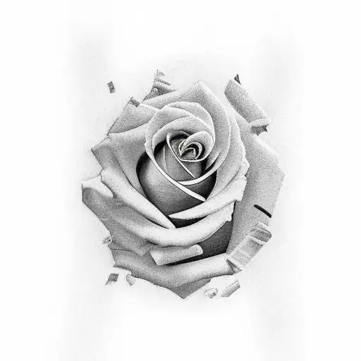 100 Dollar Bill Rose On Fire