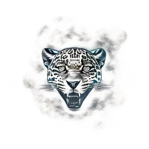 Jaguar On Top Of Tree Branch