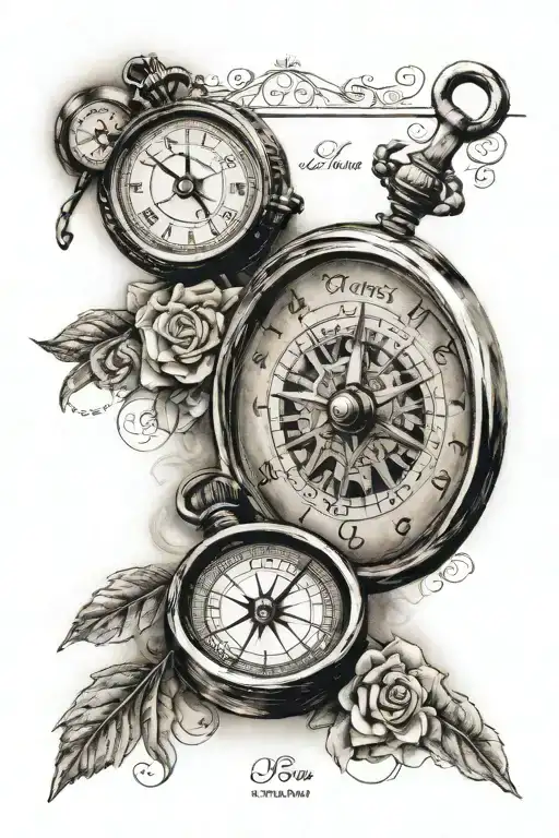 Compas With Date Of Birth Dates