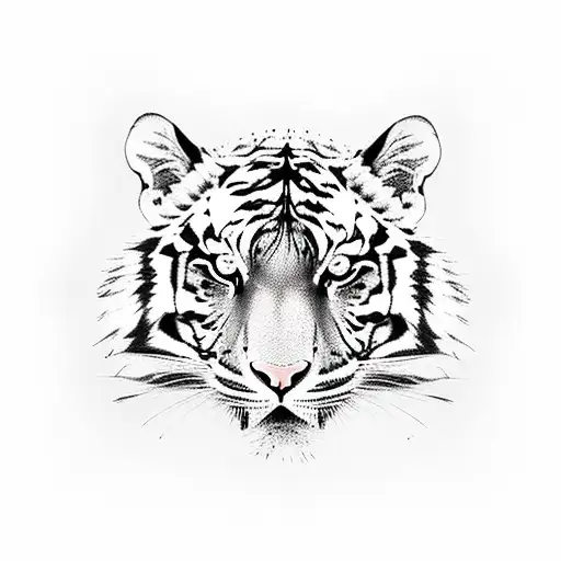 Fierce Tiger Inside A Woman's Poker Face