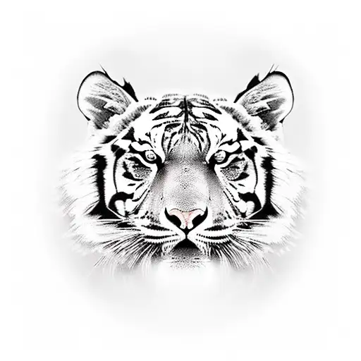 Fierce Tiger Inside A Woman's Face