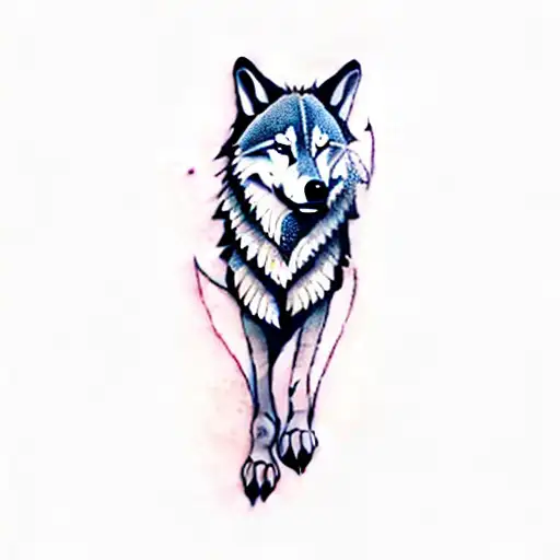 A Wolf And A Wolf Cub