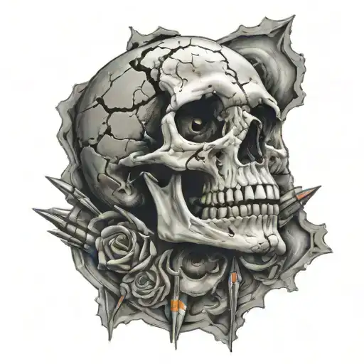 Skull Bullet Hole