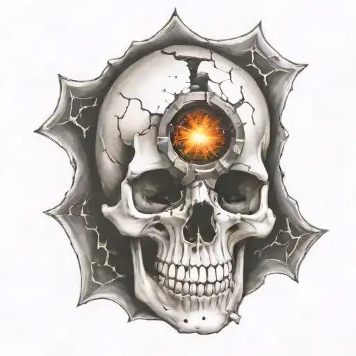 Skull Bullet Hole