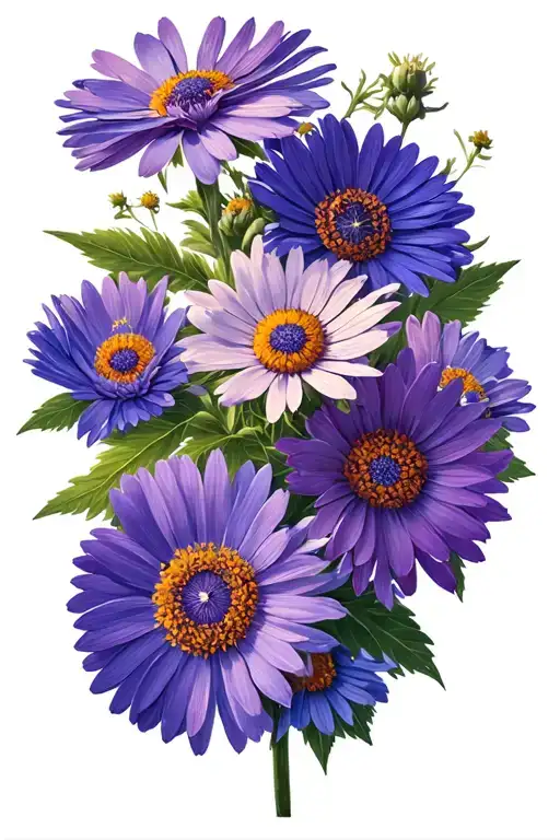 Compass Rose Aster Flowers
