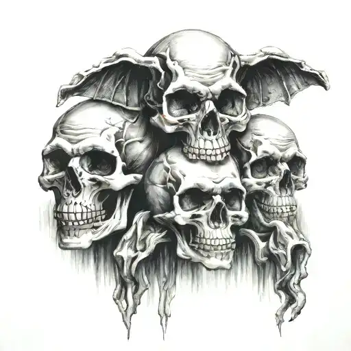 Speak No Evil Hear No Evil See No Evil Skulls