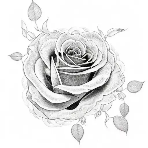 Black And Grey Roses With Pops Of Blue